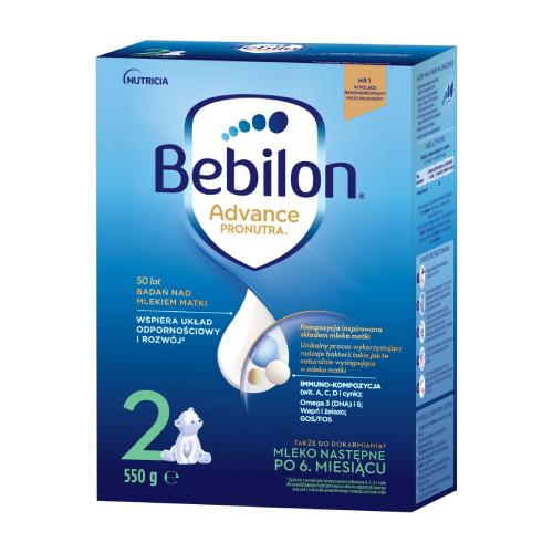 Miniaturka artykułu - Bebilon Pronutra Advance 2 Mleko następne po 6. miesiącu, 550 g