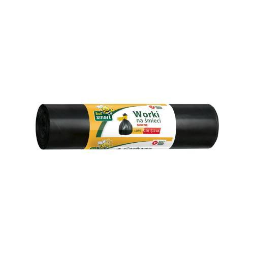 Miniaturka artykułu - Paclan Bee Smart worki na śmieci mocne 120 l, 10 szt.