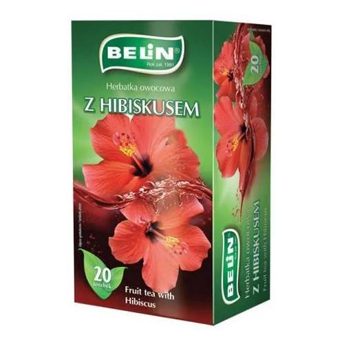Miniaturka artykułu - BELIN Herbata hibiskus, 20 torebek
