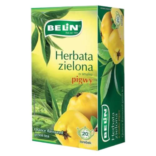 Miniaturka artykułu - BELIN Herbatka zielona pigwa, 20 torebek