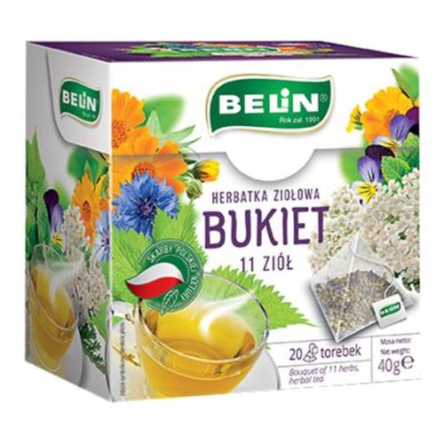 Miniaturka artykułu - BELIN Herbatka ziołowa Bukiet 11 zi&oacute;ł - 20toreb.
