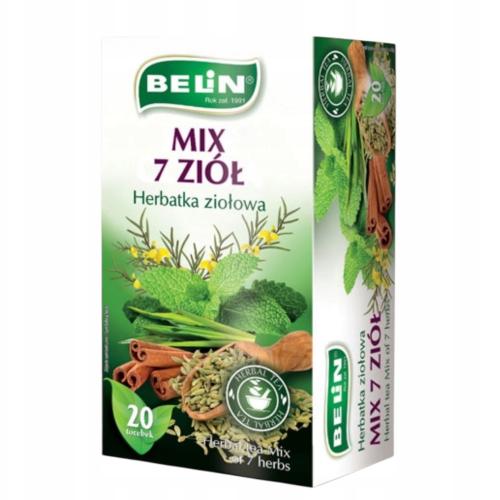 Miniaturka artykułu - Belin Herbatka ziołowa Mix 7 zi&oacute;ł - 20torebek