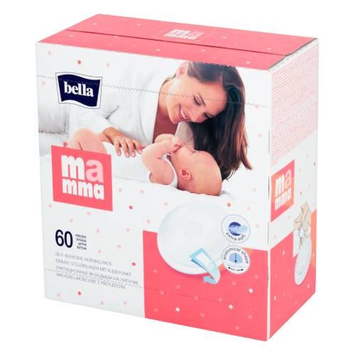 Miniaturka artykułu - BELLA MAMMA Wkładki laktacyjne z przylepcem, 60szt.