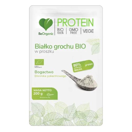 Miniaturka artykułu - BeOrganic Białko grochu BIO, 200g