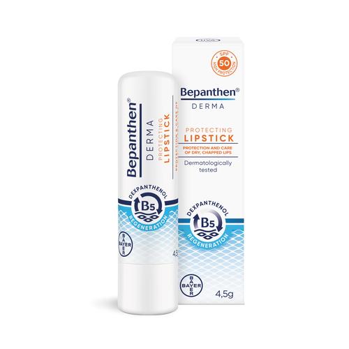 Miniaturka artykułu - Bepanthen Derma Protecting Lipstic pomadka do ust, 4,5 g