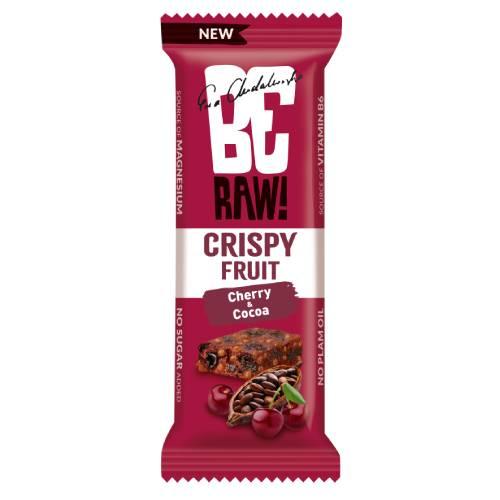 Miniaturka artykułu - BeRAW! Crispy Fruit Wiśnia i Kakao Baton owocowy, 40g