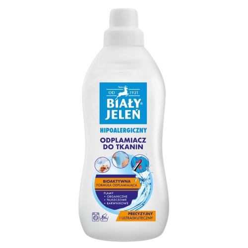 Miniaturka artykułu - Biały Jeleń Odplamiacz do tkanin hipoalergiczny, 1 l