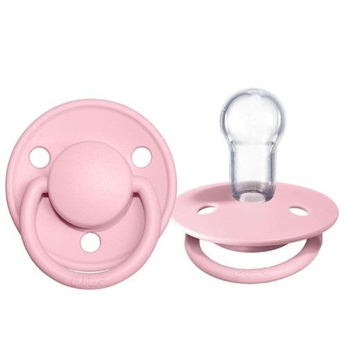 Miniaturka artykułu - BIBS smoczek uspokajający DE LUX ONE SIZE 0-36m BABY PINK, silikonowy