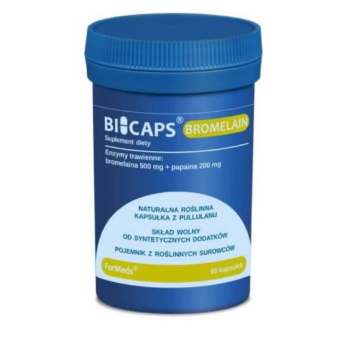 Miniaturka artykułu - BICAPS BROMELAIN, 60 kapsułek 