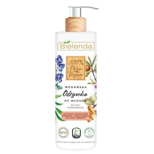 Miniaturka artykułu - BIELENDA 100% Pure Vegan Wegańska odżywka do włos&oacute;w Włosy farbowane, 250g