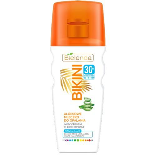 Miniaturka artykułu - BIELENDA BIKINI ALOESOWE Mleczko Do Opalania Spf 30, 200 ml