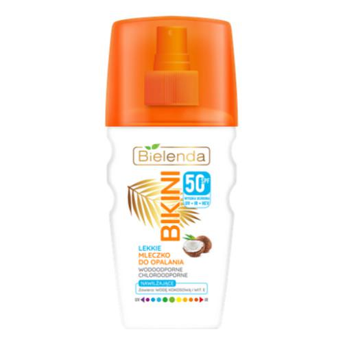 Miniaturka artykułu - BIELENDA BIKINI Lekkie Mleczko kokosowe do opalania w sprayu SPF50, 150ml