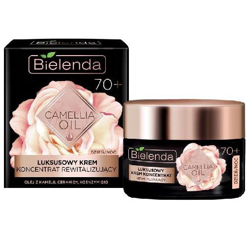 Miniaturka artykułu - Bielenda Camellia Oil 70+ Luksusowy krem koncentrat rewitalizujący dzień/noc, 50ml