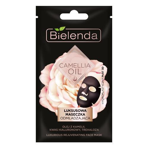 Miniaturka artykułu - Bielenda Camellia Oil Luksusowa maseczka odmładzająca hydroplastyczny płat 3D, 1szt.