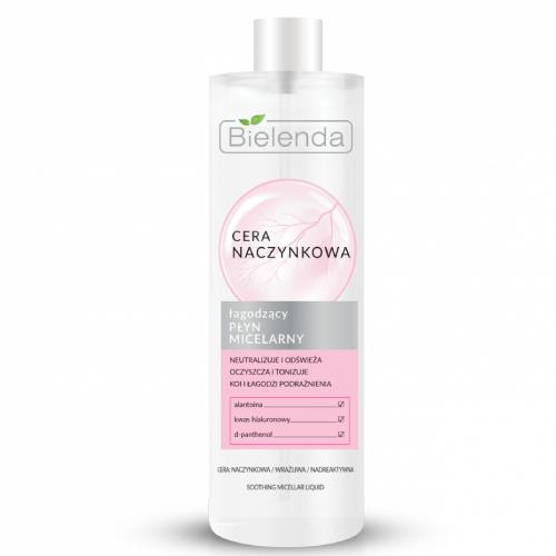 Miniaturka artykułu - BIELENDA Cera Naczynkowa Płyn micelarny łagodzący, 500ml