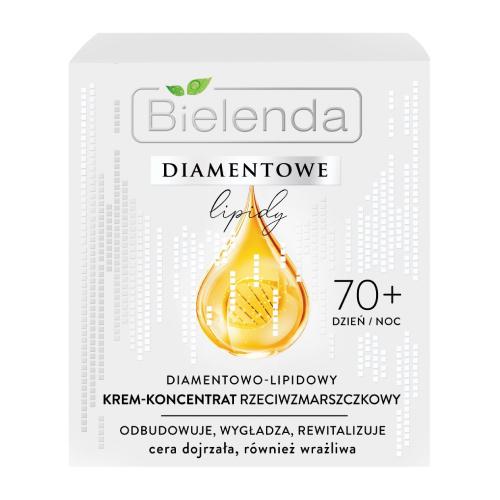 Miniaturka artykułu - Bielenda Diamentowe Lipidy 70+ Krem koncentrat przeciwzmarszczkowy dzień noc, 50 ml