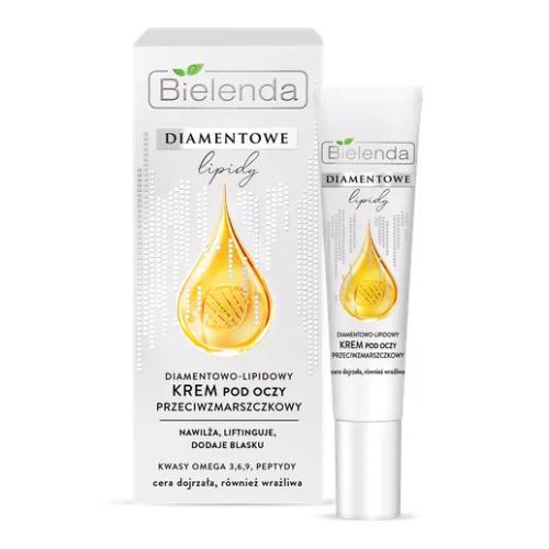 Miniaturka artykułu - BIELENDA Diamentowe Lipidy Przeciwzmarszczkowy krem pod oczy, 15ml