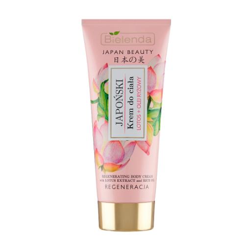 Miniaturka artykułu - BIELENDA JAPAN BEAUTY Krem do ciała Lotos + Olej ryżowy, 200ml