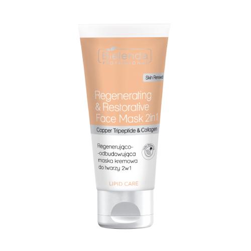 Miniaturka artykułu - BIELENDA PROFESSIONAL Lipid Care Regenerująco-odbudowująca maska kremowa do twarzy 2w1, 150ml