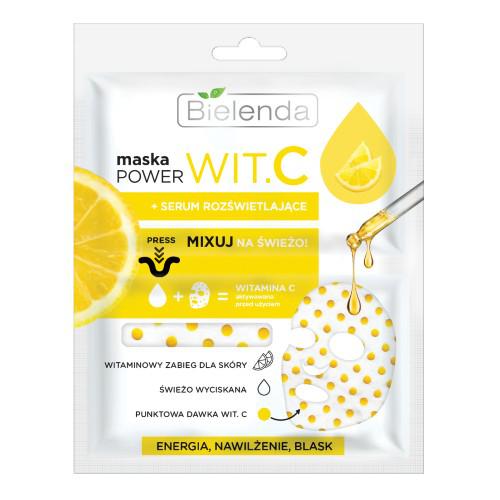 Miniaturka artykułu - BIELENDA Maska POWER WIT.C + Serum rozświetlające, 22 ml