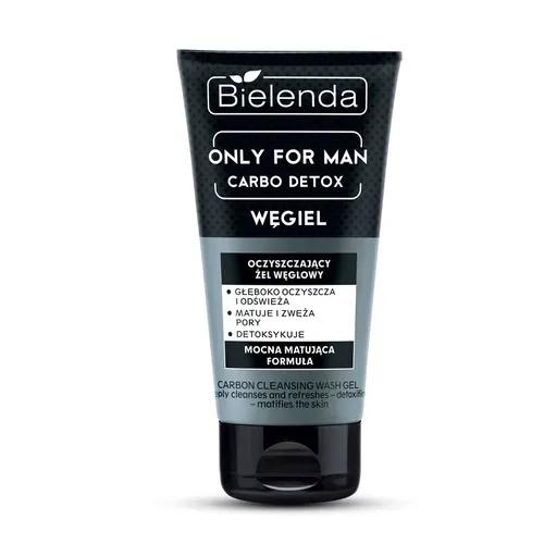 Miniaturka artykułu - BIELENDA Only for Man Carbo Detox Żel oczyszczający do mycia twarzy z węglem, 150ml