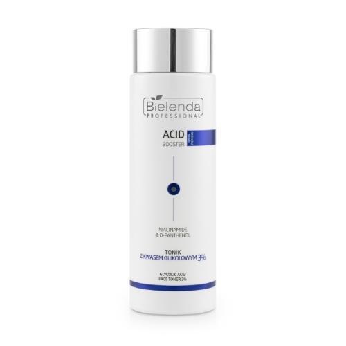 Miniaturka artykułu - BIELENDA PROFESSIONAL Acid Booster Tonik do twarzy z kwasem glikolowym 3%, 200 ml