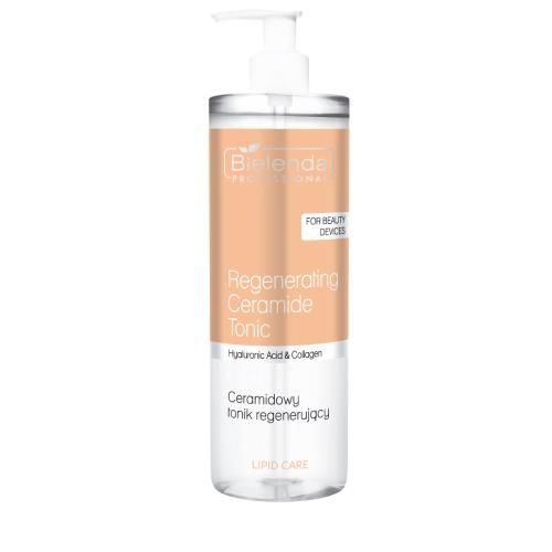 Miniaturka artykułu - BIELENDA PROFESSIONAL Lipid Care Hyaluronic Acid & Collagen Ceramidowy tonik regenerujący do twarzy, 500ml