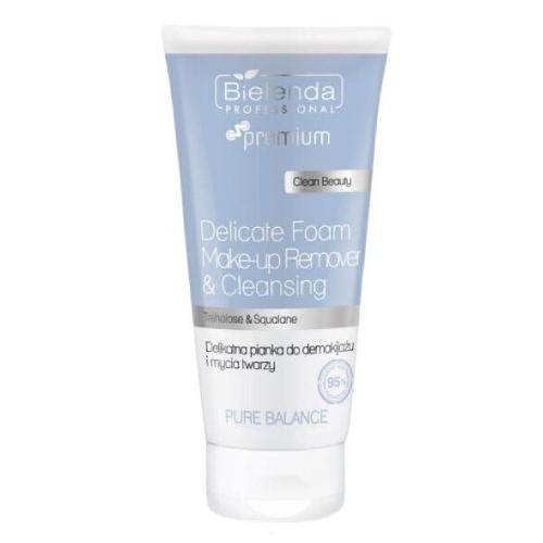 Miniaturka artykułu - BIELENDA PROFESSIONAL Pure Balance Delikatna Pianka do demakijażu i mycia twarzy, 160ml