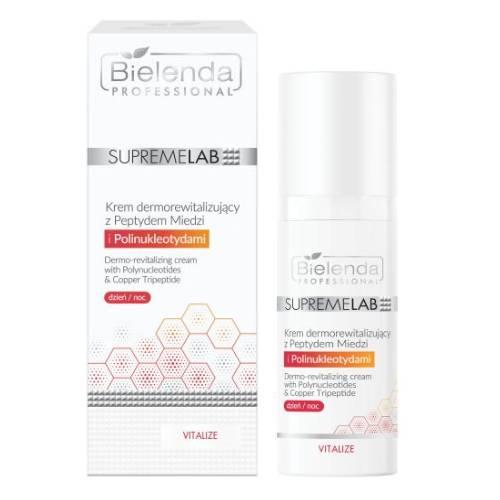 Miniaturka artykułu - BIELENDA PROFESSIONAL SUPREMELAB Derm Krem dermorewitalizujący z peptydem miedzi i polinukleotydami, 50ml