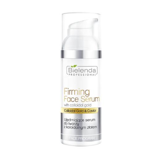 Miniaturka artykułu - BIELENDA PROFESSIONAL Ujędrniające Serum do twarzy z koloidalnym złotem, 50ml