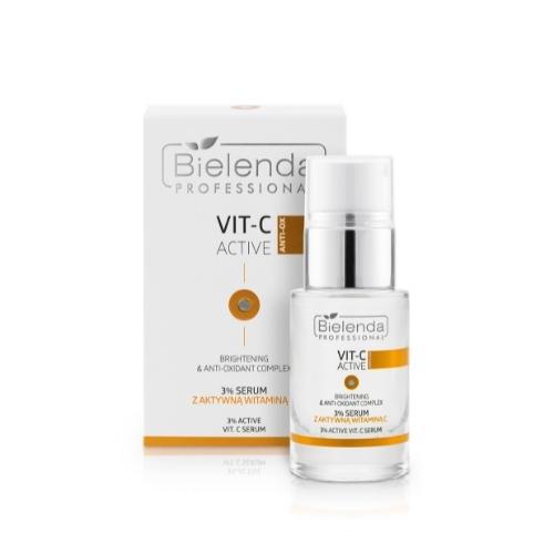 Miniaturka artykułu - BIELENDA PROFESSIONAL VIT-C ACTIVE 3% Serum z aktywną Witaminą C, 15ml