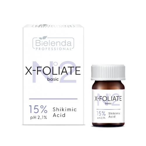 Miniaturka artykułu - BIELENDA PROFESSIONAL X-Foliate basic kwas szikimowy 15%, 5ml