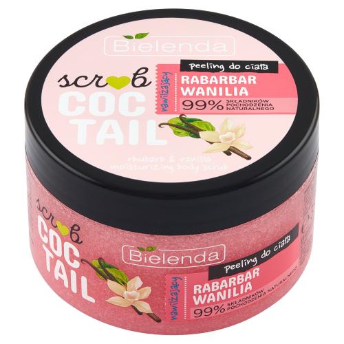 Miniaturka artykułu - BIELENDA SCRUB COCTAIL Nawilżający peeling do ciała Rabarbar Wanilia, 350g