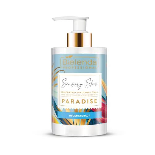Miniaturka artykułu - BIELENDA PROFESSIONAL Sensory Skin Regenerujący koncentrat do dłoni i ciała Paradise, 300ml