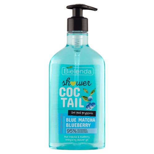 Miniaturka artykułu - BIELENDA SHOWER COCTAIL Energetyzujący żel pod prysznic Blue Matcha Blueberry, 400ml
