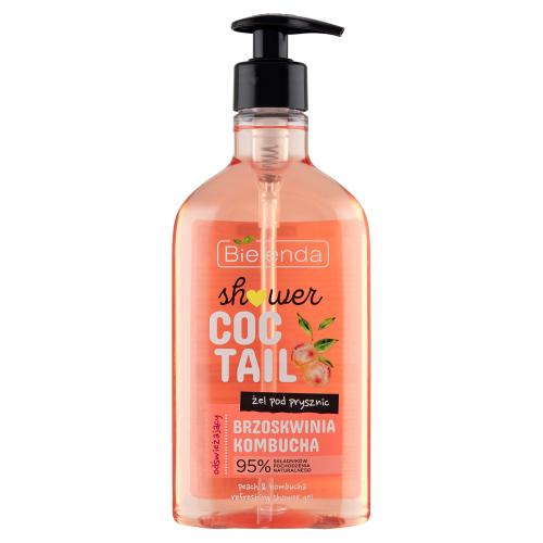 Miniaturka artykułu - BIELENDA SHOWER COCTAIL Odświeżający żel pod prysznic Brzoskwinia Kombucha, 400ml