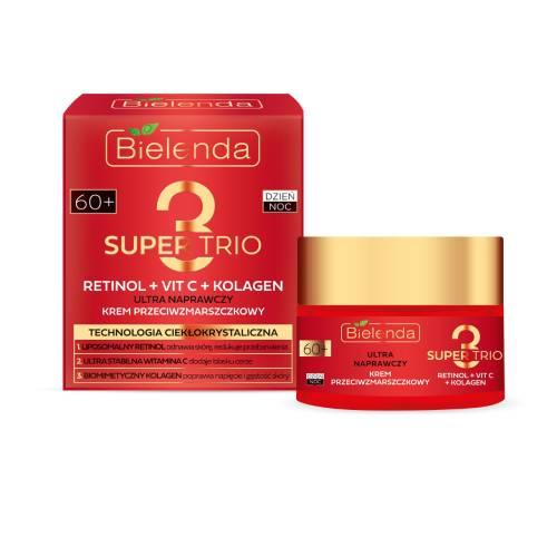 BIELENDA Super Trio 60+ Krem przeciwzmarszczkowy na dzień i noc Ultra naprawczy, 50ml