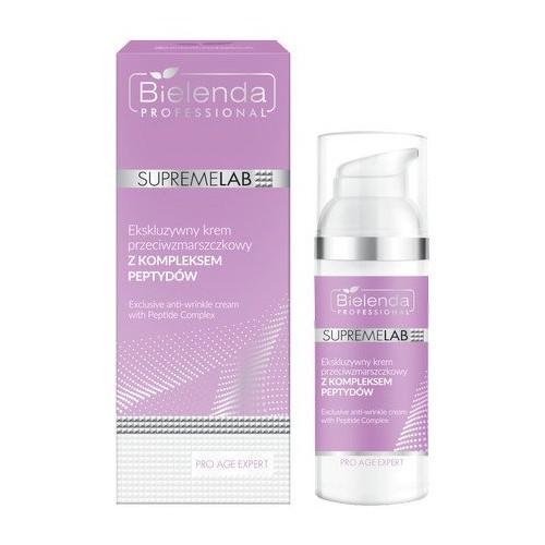 Miniaturka artykułu - BIELENDA SUPREMELAB Ekskluzywny Krem przeciwzmarszczkowy z Kompleksem Peptyd&oacute;w, 50ml