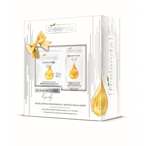 Miniaturka artykułu - BIELENDA Zestaw Diamentowe Lipidy 50+ Krem na dzień/noc, 50ml + Krem pod oczy, 15ml