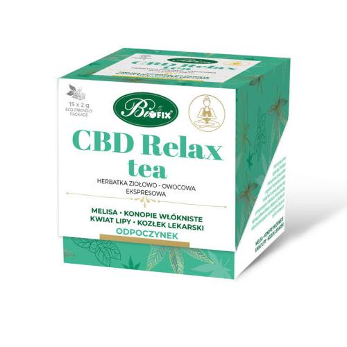 Miniaturka artykułu - BiFix CBD Relax Tea Herbatka ziołowo-owocowa, 15x2g