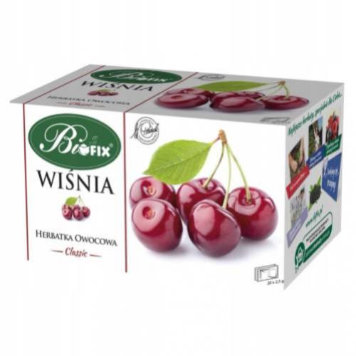 Miniaturka artykułu - BiFix Classic Herbata owocowa Wiśnia, 20x2,5g