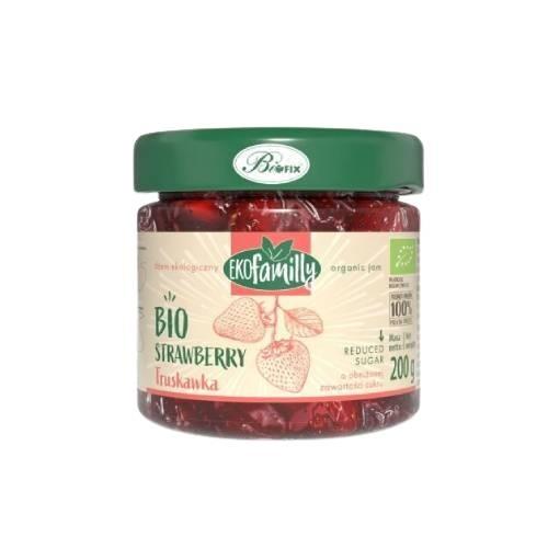 Miniaturka artykułu - BiFix EKOFamilly Dżem ekologiczny truskawka, 200 g