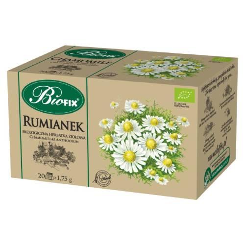 Miniaturka artykułu - BiFix Ekologiczna herbata ziołowa z rumianku, 20x1,75g
