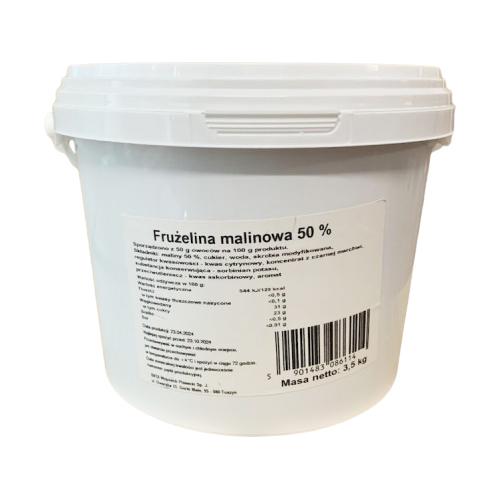 Miniaturka artykułu - BiFix Frużelina malinowa 50%, 3,5 kg