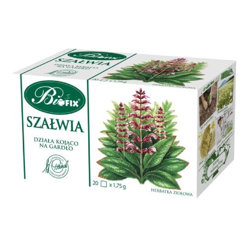 Miniaturka artykułu - BiFix Herbatka ziołowa ekspresowa Szałwia, 20 x 1,75g