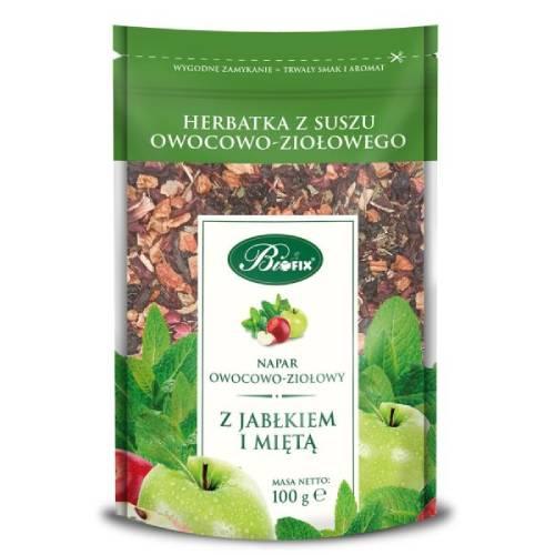 Zdjęcie produktu - BiFix Napar owocowo-ziołowy z jabłkiem i miętą, 100g
