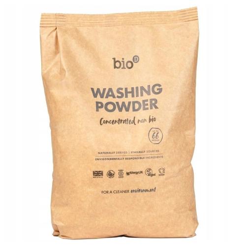Miniaturka artykułu - Bio-D Skoncentrowany, hipoalergiczny, niebiologiczny proszek do prania, 2 kg