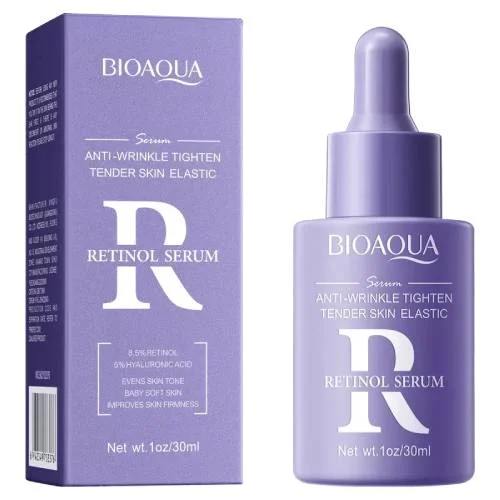 Miniaturka artykułu - Bioaqua Serum Retinol Przeciwzmarszczkowe Serum do twarzy z retinolem, 30 ml