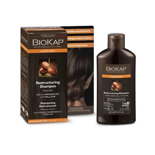 Miniaturka artykułu - Biokap Nutricolor Szampon odbudowujący, 100ml