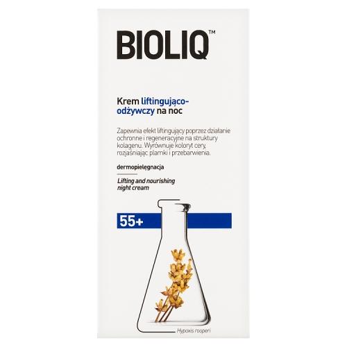 Miniaturka artykułu - BIOLIQ 55+ Krem liftingująco - odżywczy na noc, 50 ml